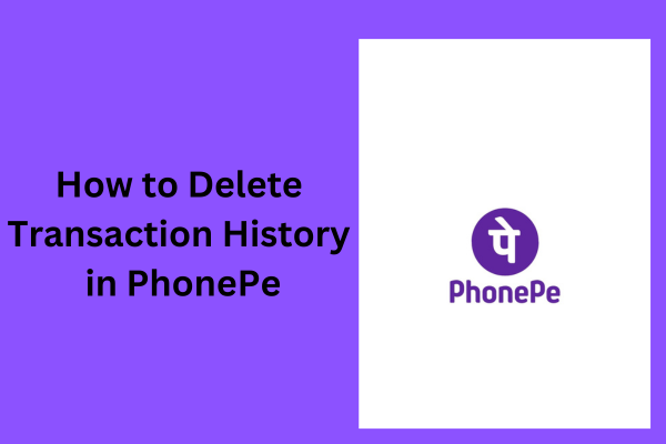 How to Delete Transaction History in PhonePe