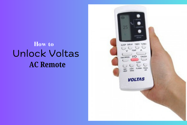 How to unlock voltas ac remote